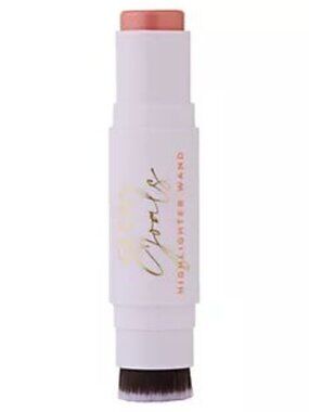LWYA Kim Gravel Glow Goals Highlighter Wand & Brush- Rose Gold- New in Box